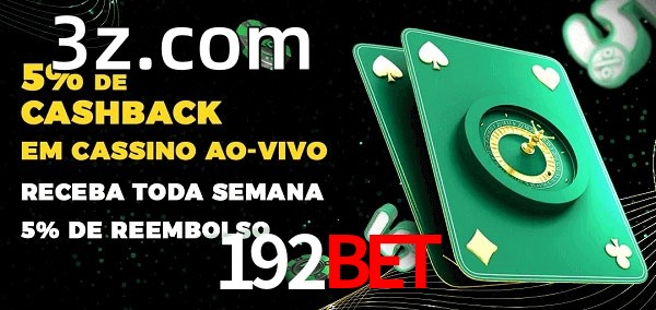 Promoções do cassino ao Vivo 192BET